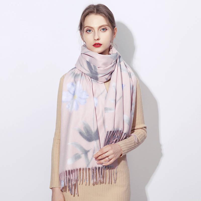 Women Scarf Warm Shawl  Wool Stoles Head Neck Long Winter Scarf Women for Ladies