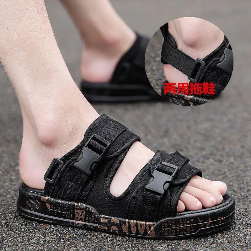 Summer Novel Men's Slippers Sandals and Slippers Dual-purpose Personalized Non-slip Men's Slippers Outer Sandals Men's Flip Flops