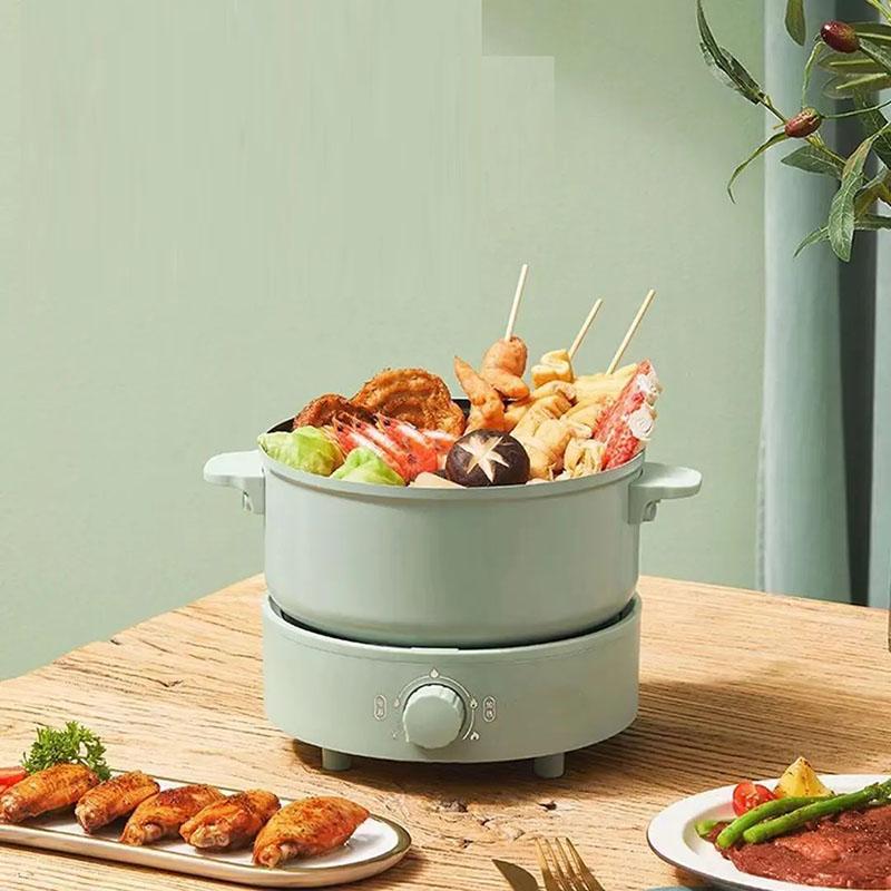 Split Electric Pan Household Steaming and Boiling Electric Pot Noodle Pot Multi-function Electric Boiling Pots and Utensils