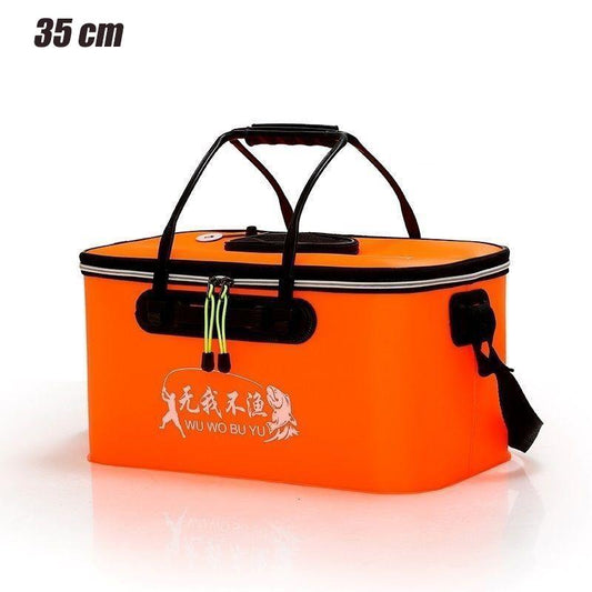 EVA Portable Fishing Bag Folding Thickened Live Fish Tank Water Tank Bucket Camping Fishing Tackle Fish Box Storage Bag