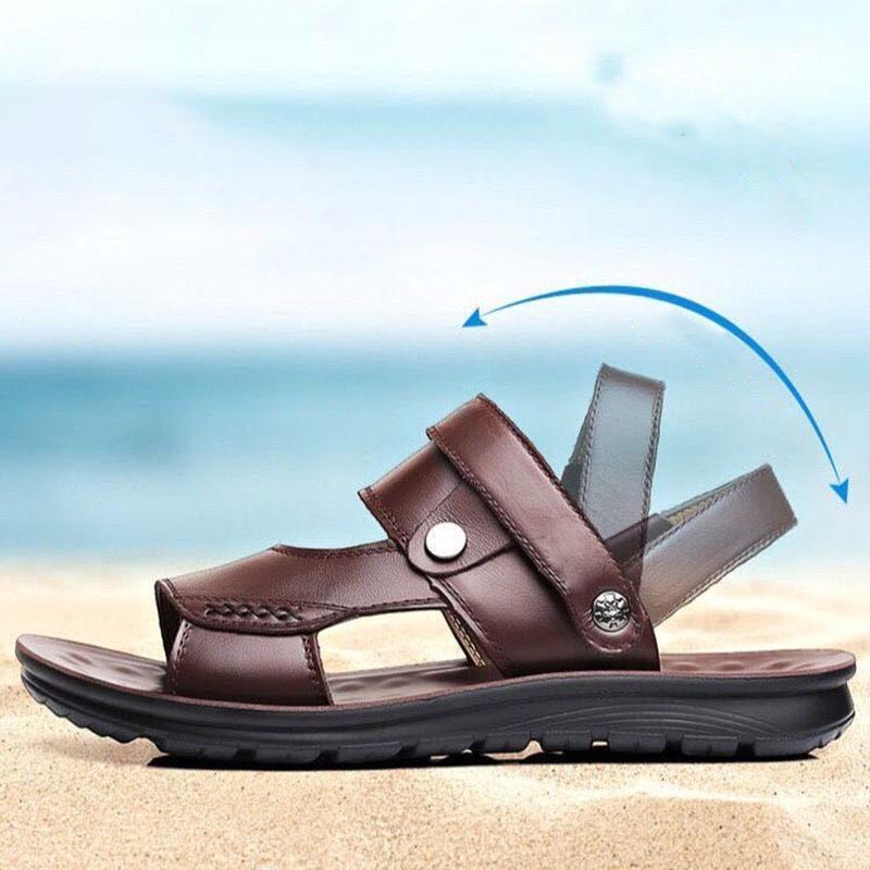 Beach Shoes Summer Men's Sandals and Slippers Summer Soft-soled Men's Breathable Men's Sandals