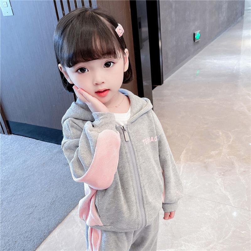 Girls and Boys Spring and Autumn Clothing Suits Children's Sports and Leisure Clothing Two-piece Sportswear Sets