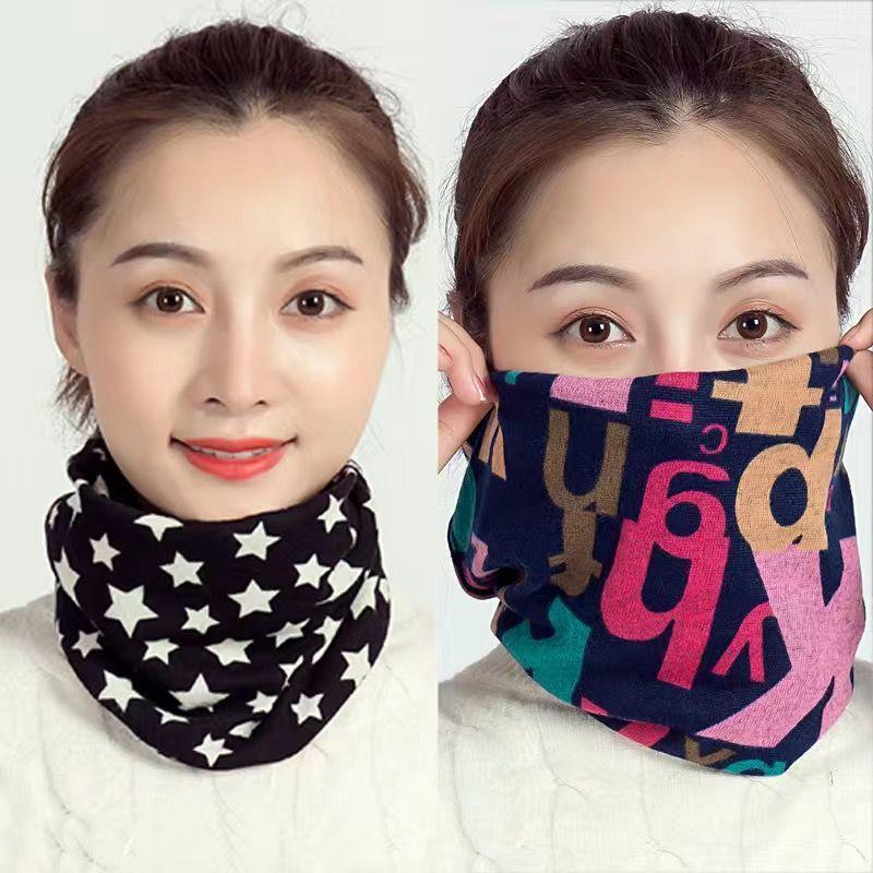 Winter Warm Fleece Scarf Outdoor Riding Windproof Hood Bib Unisex Multifunctional Bib Hat