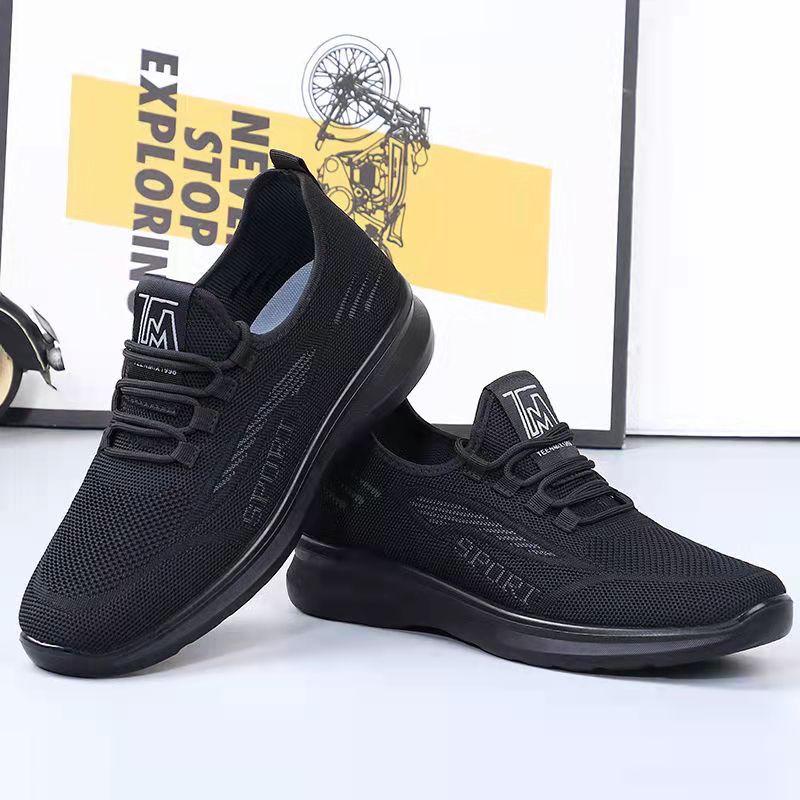 Men's Soft-soled Old Beijing Cloth Shoes Spring and Summer Men's Shoes Sneakers Dad Casual Shoes Husband Work Mesh Shoes