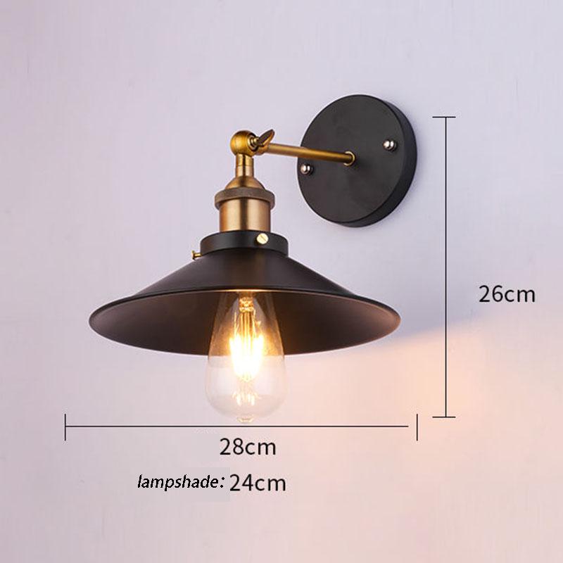 Retro LED wall lamp living room bedroom bedside TV background wall industrial style decorative lamps