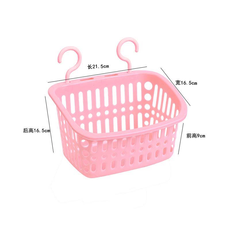 Wall Bathroom Shelf Storage Basket Kitchen Bedroom Dormitory Bathroom Plastic Storage Baskets