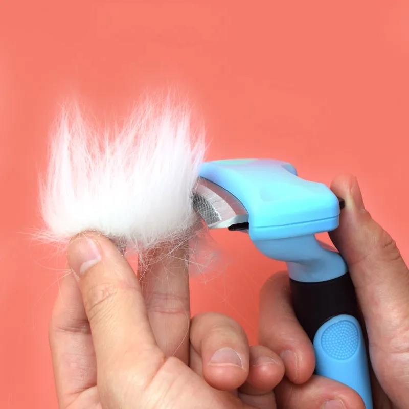 Cat Comb Pet Grooming Combs Dogs Matted Hair Remover Float Cat Hair Cleaner Pet Supplies Arc Comb Head Cats Hair Combing Floating Hair Combs Brush