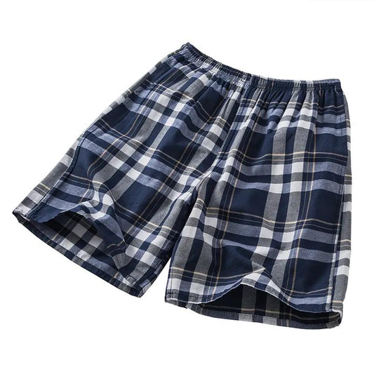 New Style Shorts Men's Summer Pants Large Size Thin Casual Plaid Beach Pants Loose Breathable Quick-drying Big Pants