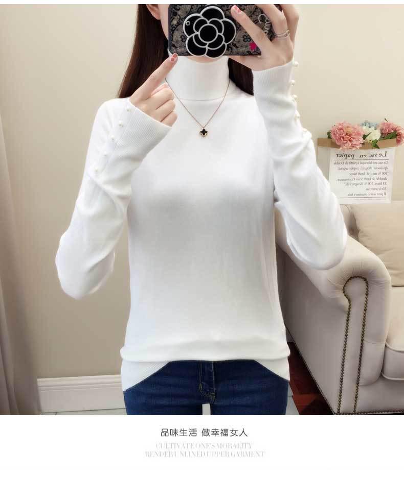 Turtleneck Sweater Women's 2020 Autumn and Winter New Slimming Bottoming Shirt Thickening Korean Version of The Loose Long-sleeved Sweater