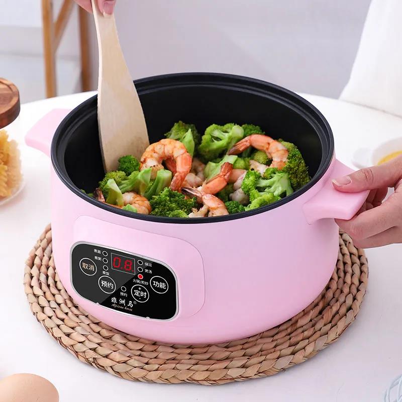 220V Mini Multifunction Electric Cooking Machine Household Single/Double Layer Pot Multi Electric Rice Cooker Non-stick Pan