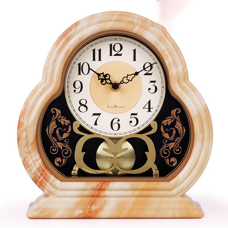 Home Living Room Desk Clock Fashion Mute Bedroom Desk Clock Ornaments Quartz Clocks Creative Fashion Decorative Clocks