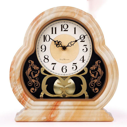 Home Living Room Desk Clock Fashion Mute Bedroom Desk Clock Ornaments Quartz Clocks Creative Fashion Decorative Clocks