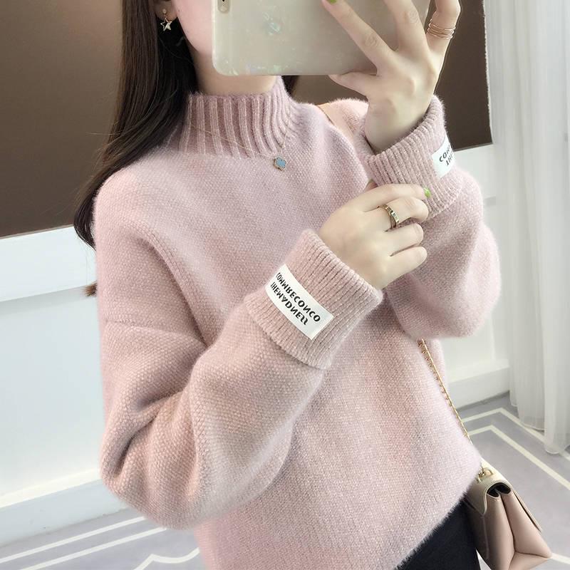 2019 Women Sweater Casual Turtleneck Female Pullover Long Sleeve Warm Soft Autumn Winter Knitted