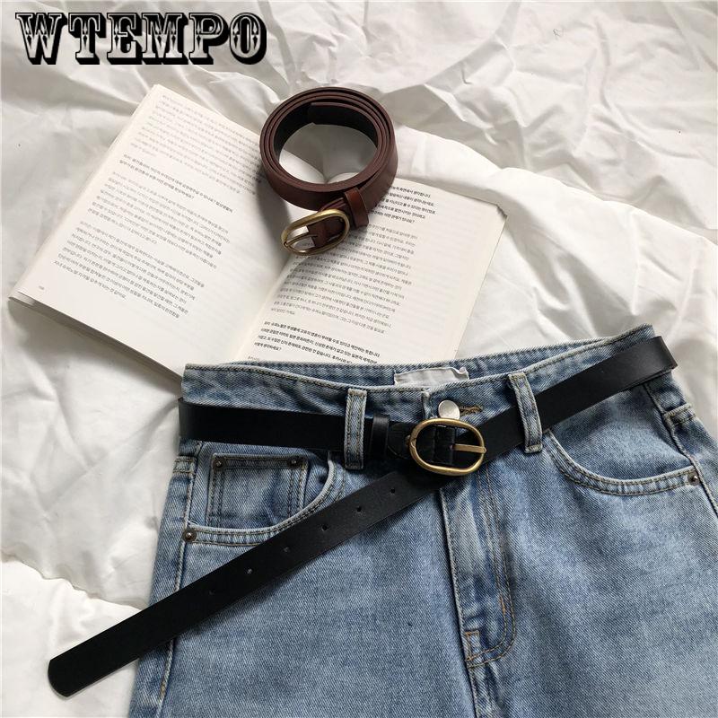 Woman's Belt for Women Belt Girls Accessories Belt Faux Leather Metal Buckle Straps Waistband