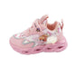 Girls' Shoes Light Up Winter Plush Girls' Sports Shoes Middle and Small Children's Little Girls' Princess Shoes