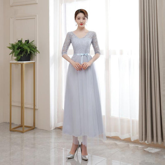 Banquet Evening Dress Bride Toast Dress Was Thin Ladies Party Host Bridesmaid Dress Fairy Temperament Female