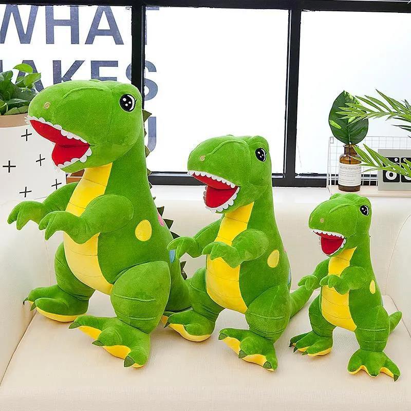 Lovely Dinosaur Plush Toy Tyrannosaurus Doll Dinosaur Egg Toy Soft Sleeping Pillow Doll Boy Girl Children's Birthday Present