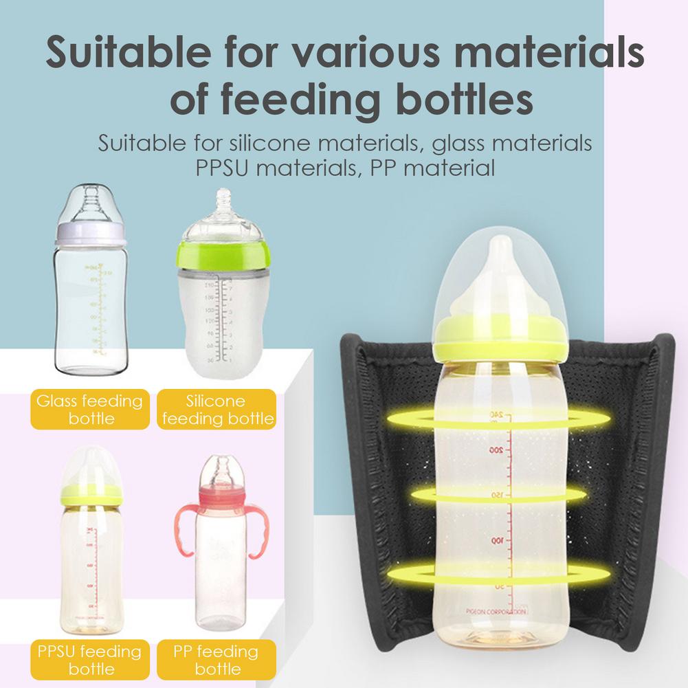 USB Milk Water Warmer Bag Baby Nursing Bottle Heater Baby Bottle Warmer USB LCD Display Travel Bottle Heater Milk Heating Keeper