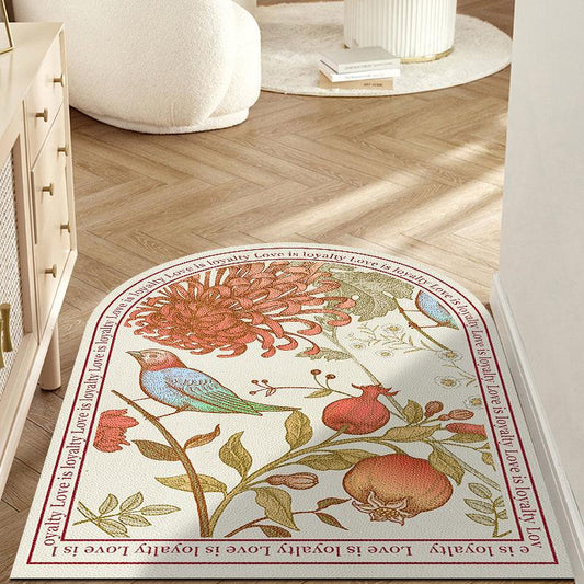 Free To Wash The United States To The Door Leather Placepad Into The Door Pad Anti-slip Carpet Foot Pad Retro Mat Home 60*90cm