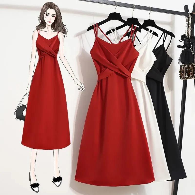 2021 Summer French Style Niche Design Suspender Dress Small Temperament Dress Women