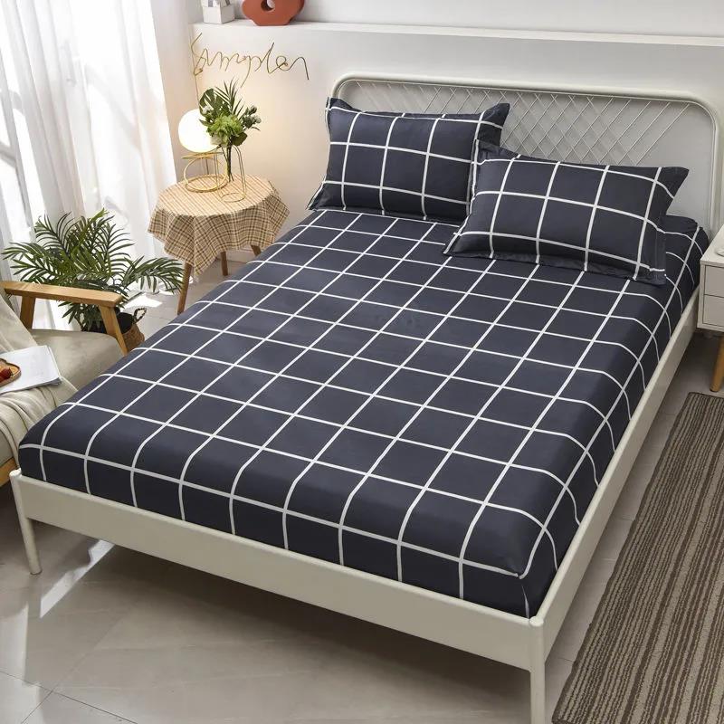 Bed Sheet Cover Thick Cotton Quilted Mattress Cover One-piece Bed Cover Waterproof Non-slip Mattress Cover Protective Cover All-inclusive