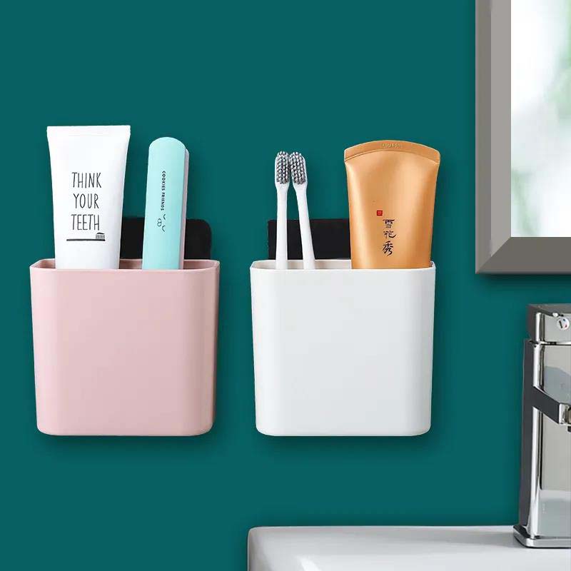 Wall-mounted Toothbrush Toothpaste Storage Box Bathroom Creative Minimalist Storage Rack