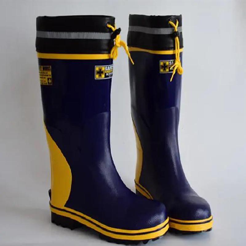 Fashion High Tube Rubber Rain Boots Water Shoes Breathable Non-slip Comfortable Fishing Shoes Outdoor Rubber Shoes