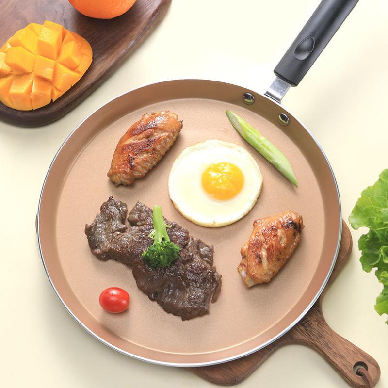 Non-stick Pancake Steak Frying Pan Fried Egg Breakfast Pan for Melaleuca Cake Crust Pancake Pan