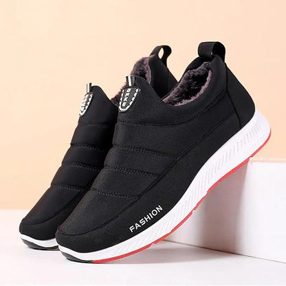 Women's Winter Cotton Shoes Female Plush Warm Non Slip Snow Shoes Large Size Casual Outdoor Sneakers