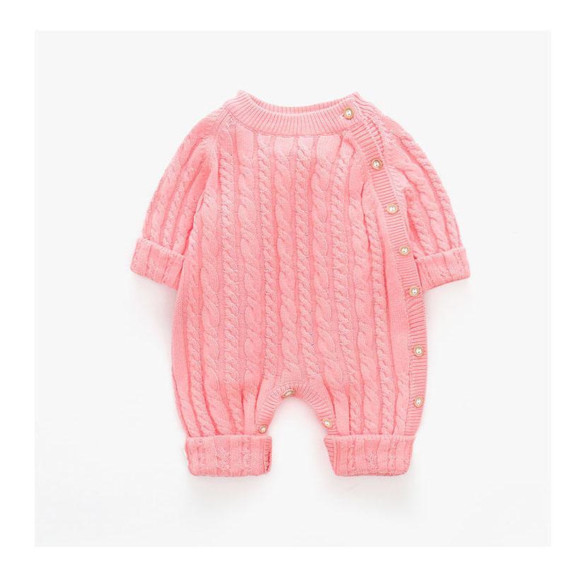 Baby One-piece Clothes Spring Autumn Winter Baby Ha Clothes Newborn Full Moon Climbing Clothes 0-36 Infant Plush Warm Clothes