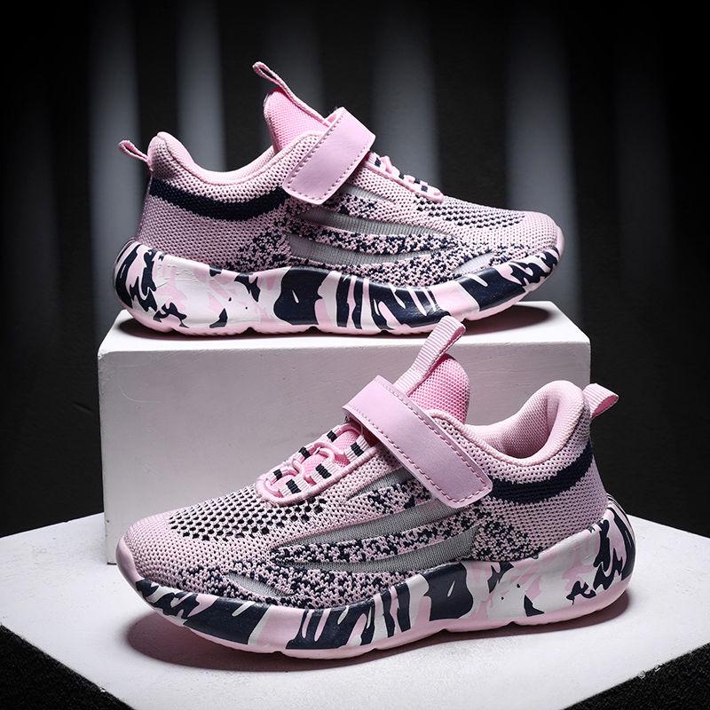 Kids Sport Shoes for Boys Girls Running Shoes Fashion Sneakers Breathable Mesh Children's Tennis Trainers Shoes for Teens