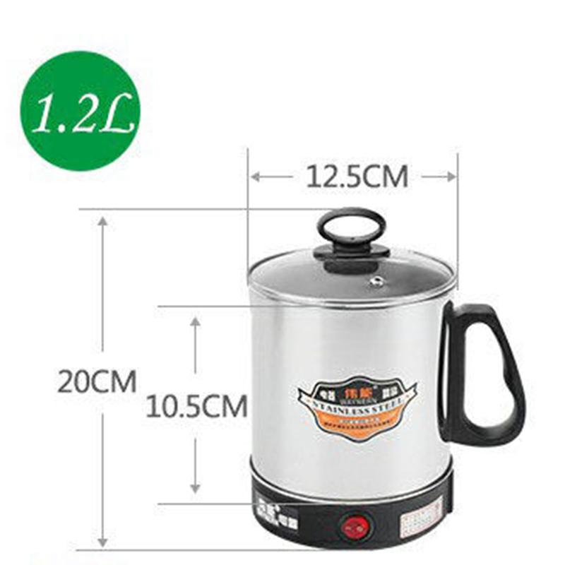 Stainless Steel Electric Cooking Cup Boiling Water Mini Porridge Cup Travel Portable Small Heating