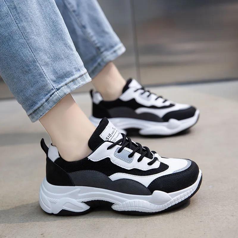 Spring and Summer Women's Sneakers Student Flat Running Shoes Casual Breathable Sneakers