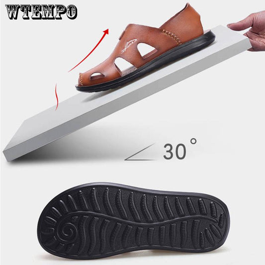 Summer sandals men's sandals and slippers men's soft bottom non-slip casual beach shoes