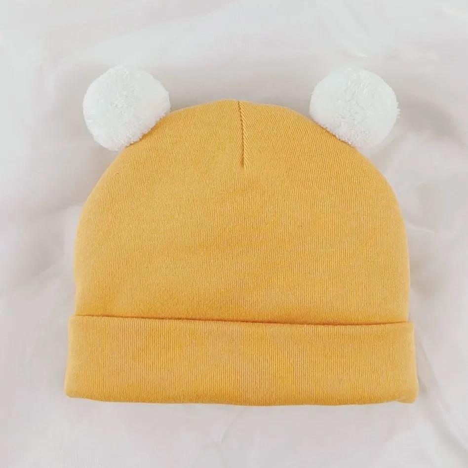 Baby Hat Spring and Autumn Winter Newborn Boys and Girls Baby Cotton Thickened Fetal Hat Boneless