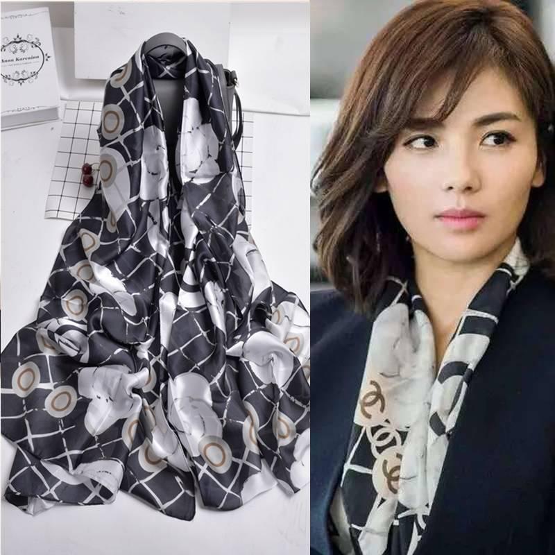 Fashion Chiffon Scarf Print Silk Shawl Scarves Women Accessories