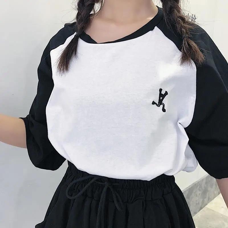 Simple Elegant Streetwear Skirt Suit Summer Round Neck Vintage Two-piece Set Female Slim Holiday Skirt Set