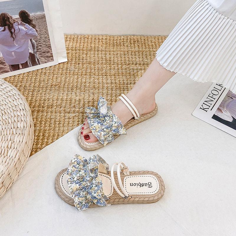 Flower Two-wear Sandals  Slippers  Women's Outer Wear Summer Fashion Comfortable  Breathable All-match Beach Shoes