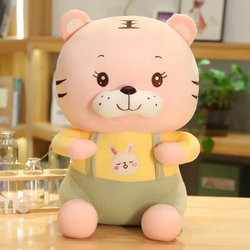 Lovely Jumpsuit Little Tiger Plush Toys Cute Doll Bed Pillow Sleeping Soft Small Plush Doll Children's Gifts