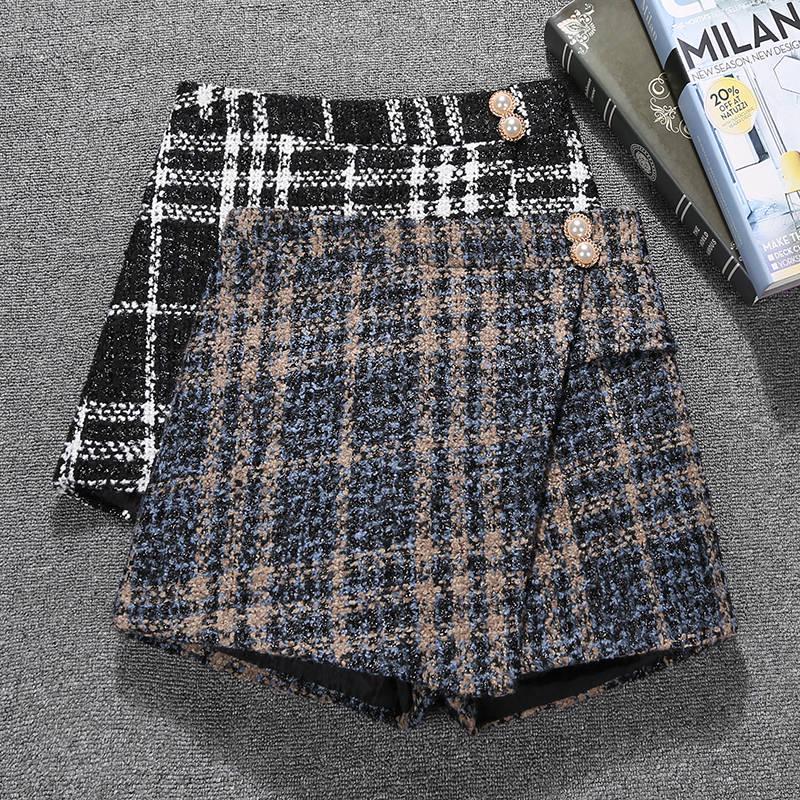 Formal Shorts Women Korean High Waist Thick Sashes Wide Leg Shorts Female Black Elastic Cool