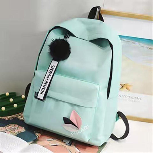 Women Girls Cute Synthetic Leather Bow Small Travel Backpack School Bag