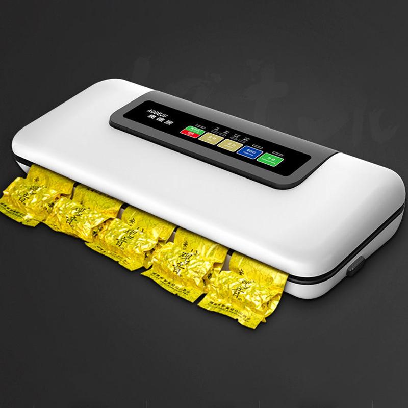 Best Food Vacuum Sealer 220V/110V Automatic Commercial Household Food Vacuum Sealer Packaging Machine Include 10Pcs Bags