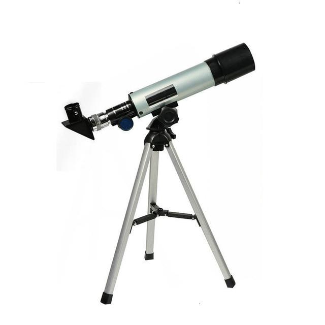 F36050M Astronomical Telescope with Portable Tripod Monocular Zoom Telescope Spotting Scope for Watching Moon Stars Bird