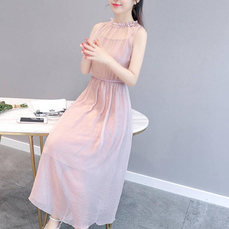 Pink Chiffon High Low Party Dress Summer Women Dresses Strapless Dress Sleeveless  Party Gowns