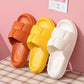 Women's Summer Slippers Home Bathroom Bath Non-slip Thick Bottom Flip-flops Ins Sandals Unisex Solid Color Sandals and Slippers