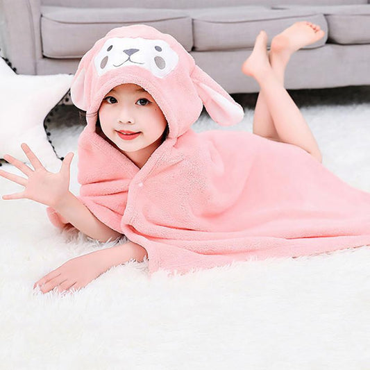 Bath Towel for Children Wearable Quick Drying Super Absorbent Bathrobe Cloak Swimming Bathroom Bath Towel Towels Wash Wrap Cloth Cartoon