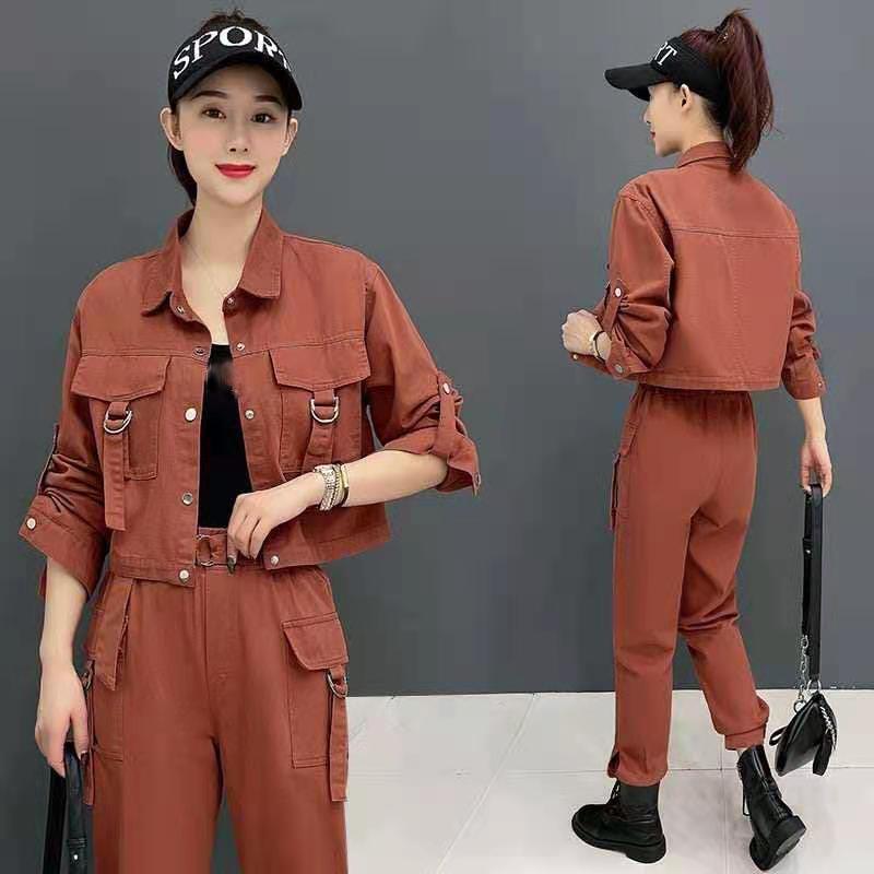 Workwear Suit Women Spring  Autumn Casual Fashion Professional Two-piece Trousers