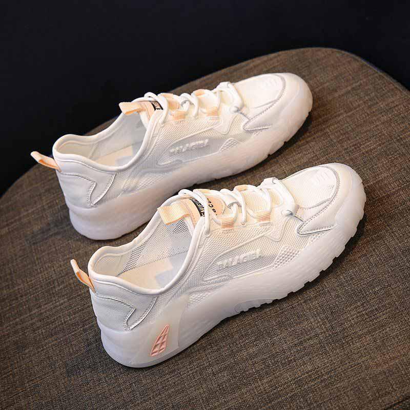 Plus Size 35-40 Summer Women Mesh Sneakers Breathable Running Basketball Shoes Students Wild Shockproof Non-slip Shoes