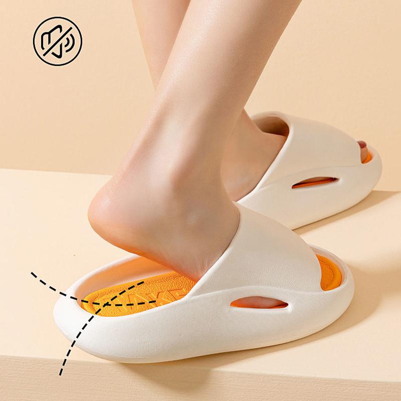 Soft and Lightweight EVA Thick-soled Slippers Women's Summer Wear Home Indoor Non-slip Sandals and Slippers Couples