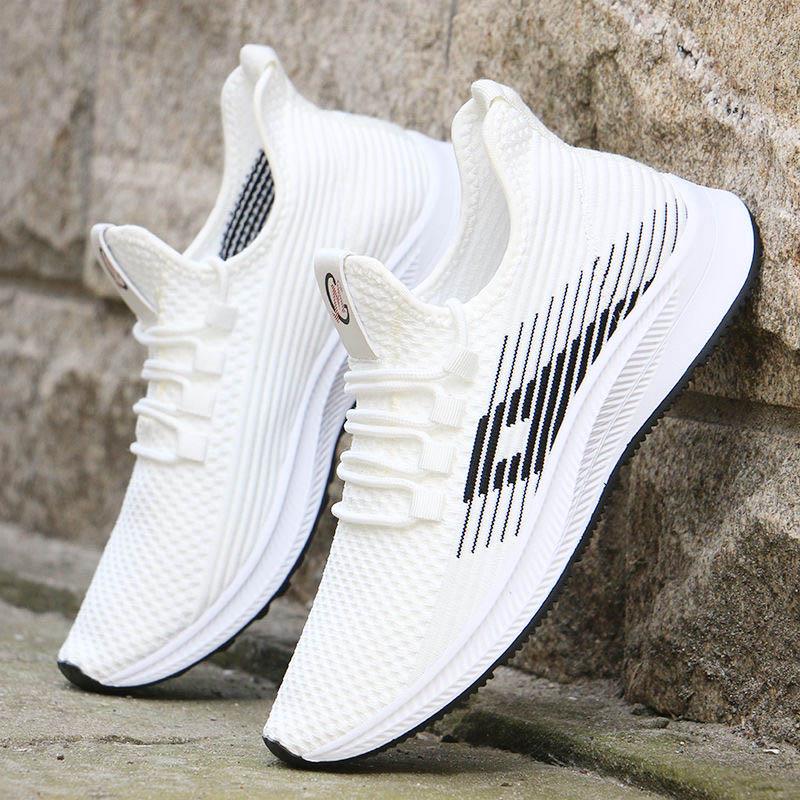 Plus Size 39-44 Summer Men Mesh Sneakers Anti-Slippery Breathable Basketball Shoes Non-slip Comfortable Running Shoes Travel Shoes